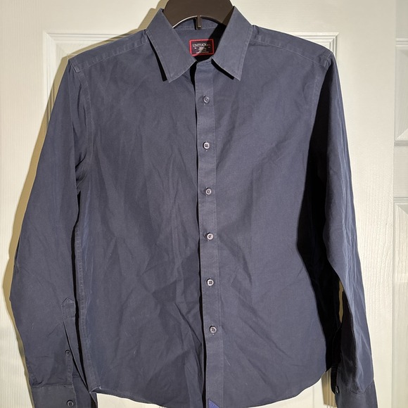 UNTUCKit Other - Untuckit Navy Blue Button Down Dress Shirt Sz Small